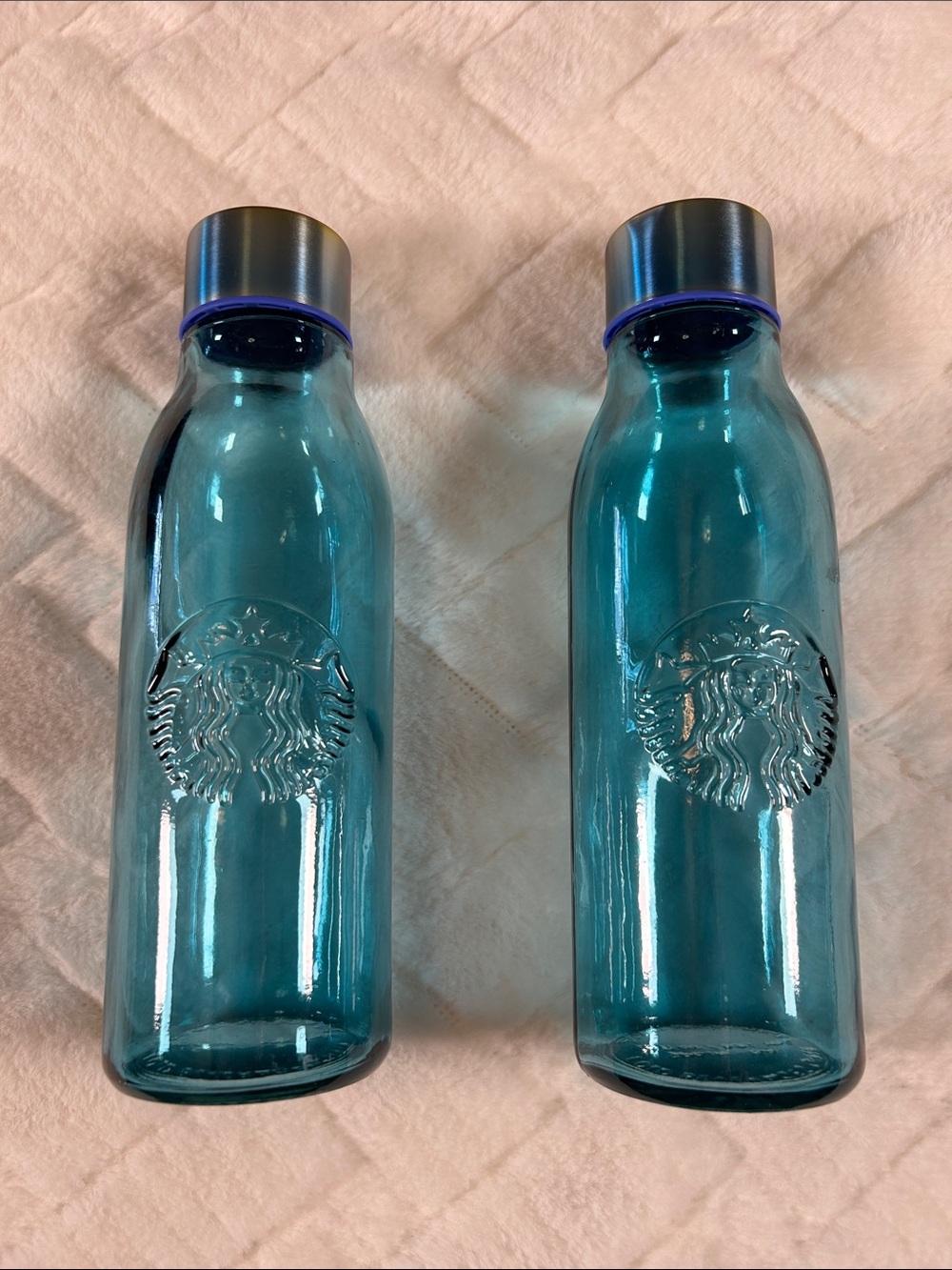 Starbucks Hawaii Collection Bottles with Silver Caps
